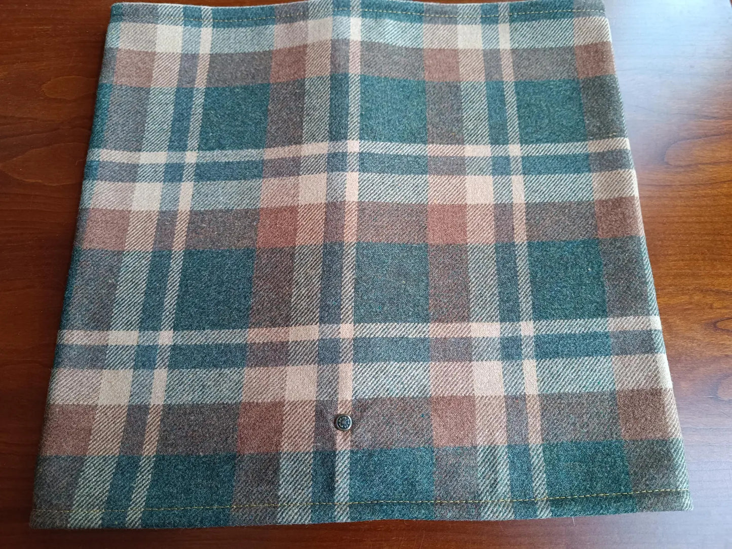 Snood élégant Tartan Lainage Doublé Polaire style vintage écossais