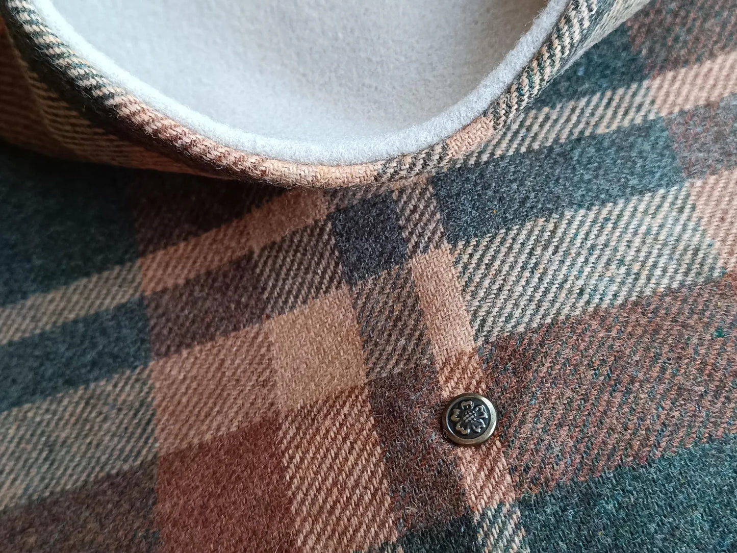 Snood élégant Tartan Lainage Doublé Polaire style vintage écossais