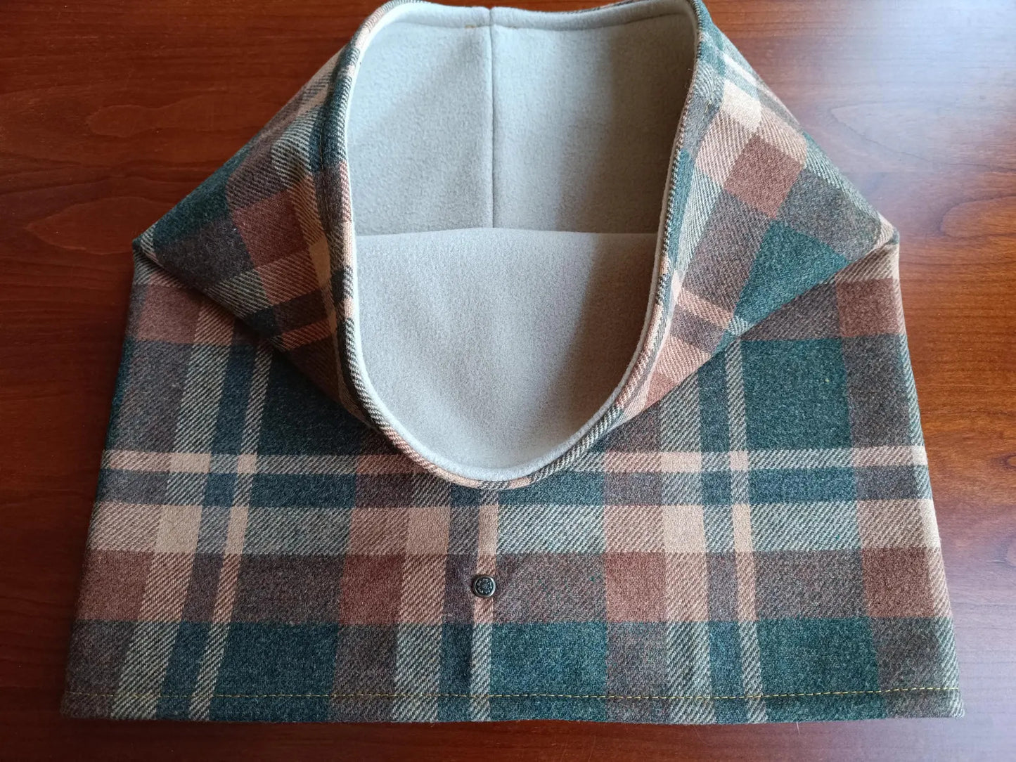Snood élégant Tartan Lainage Doublé Polaire style vintage écossais