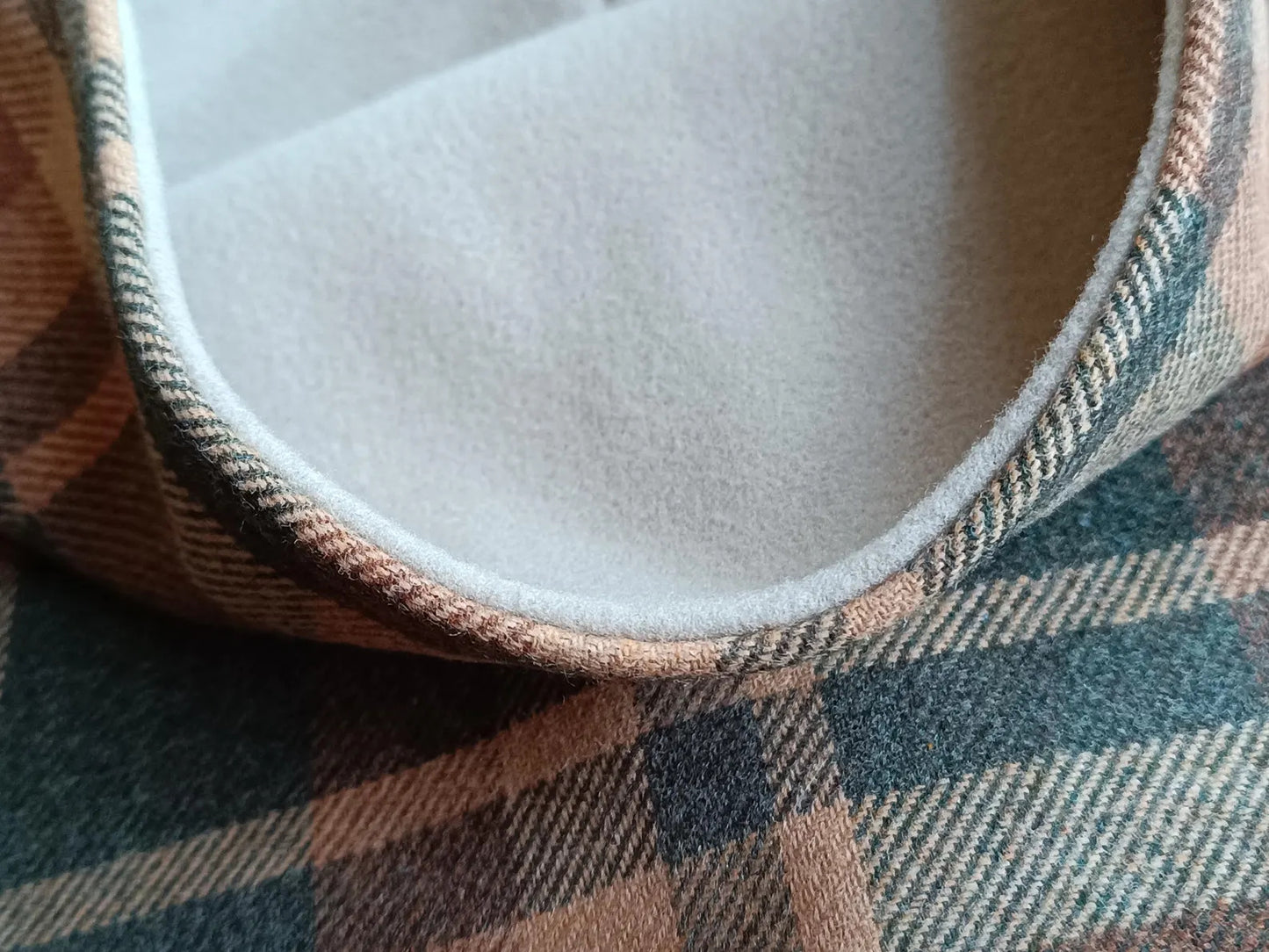 Snood élégant Tartan Lainage Doublé Polaire style vintage écossais