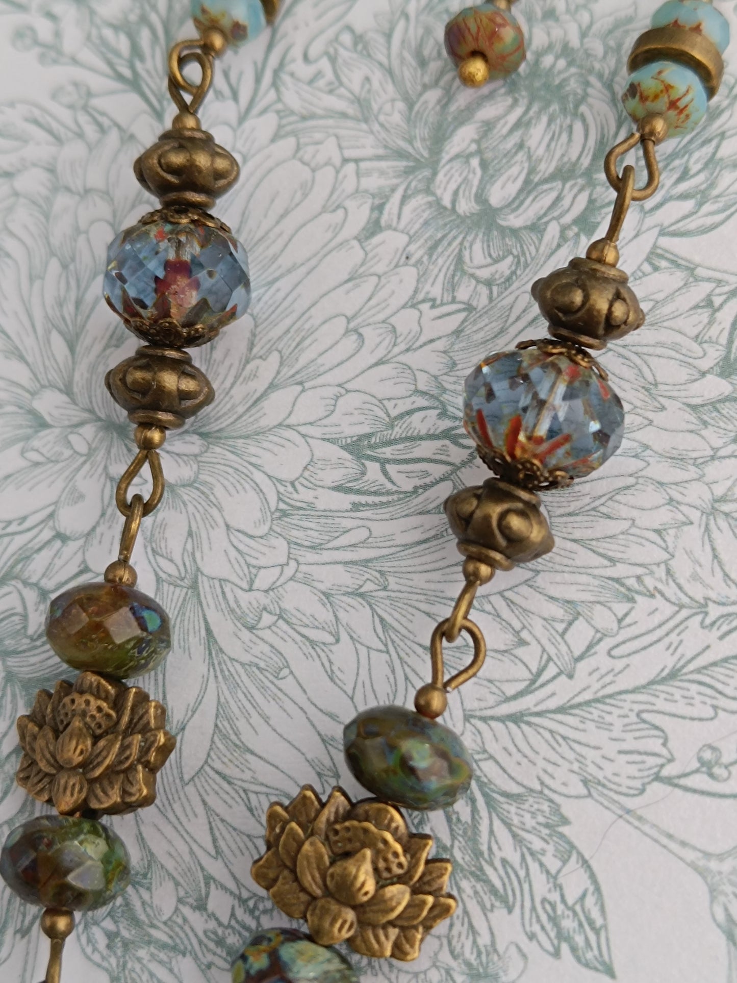 Collier Mémento Morris Asiatique - Cabochon Bronze