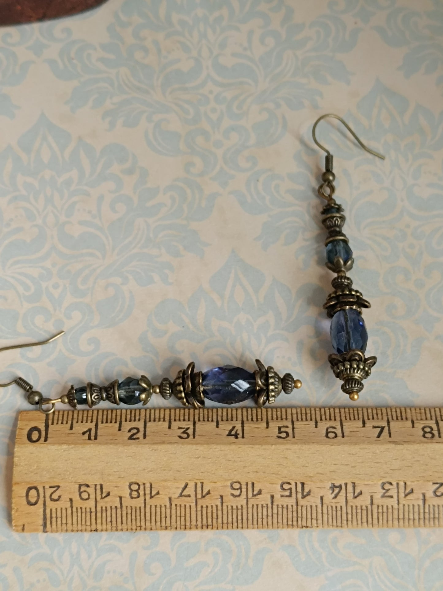Boucles d'oreilles Montana Précieuse - Perles Verre Tchèque Bronze