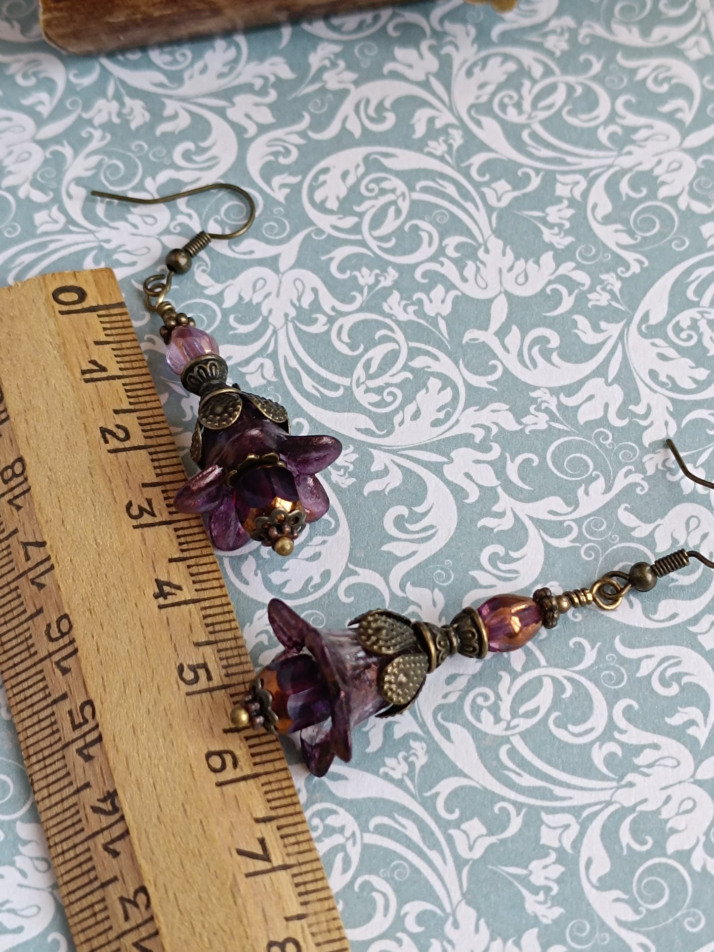 Boucles d'oreilles pendantes – Clochettes champêtres féeriques