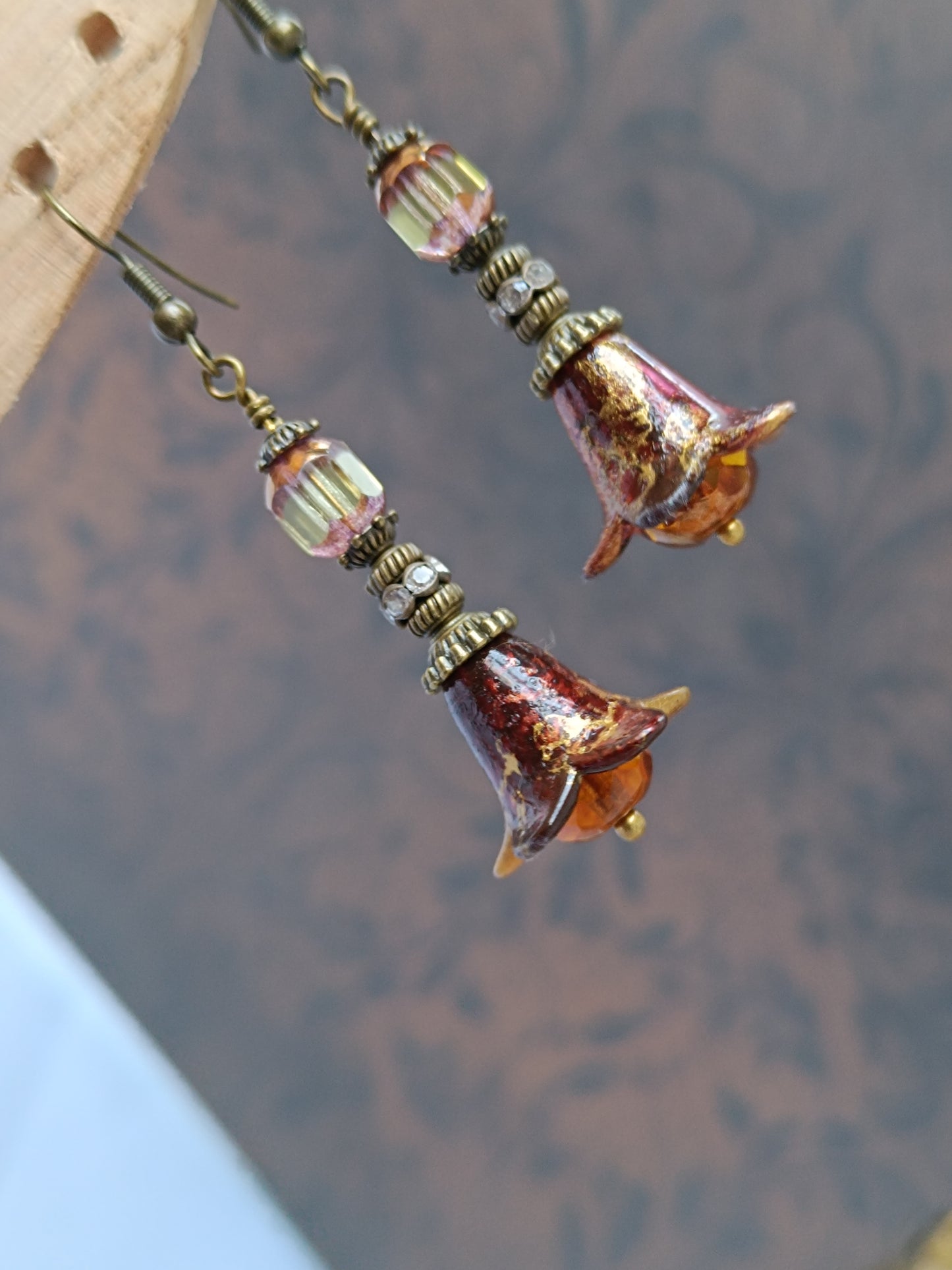 Boucles d'oreilles pendantes – Clochettes champêtres féeriques