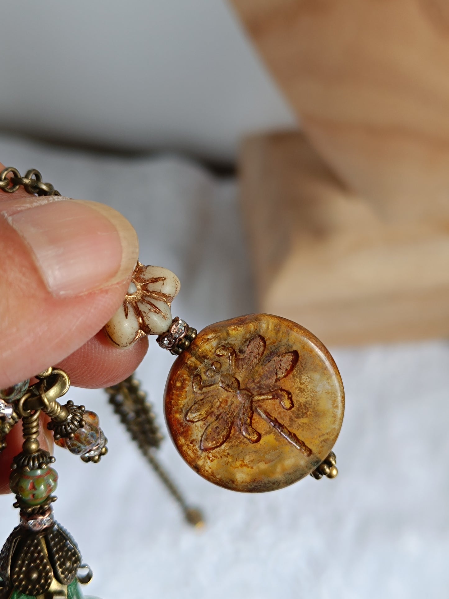Parure Féérie Botanique – Libellule des Bois Enchantés