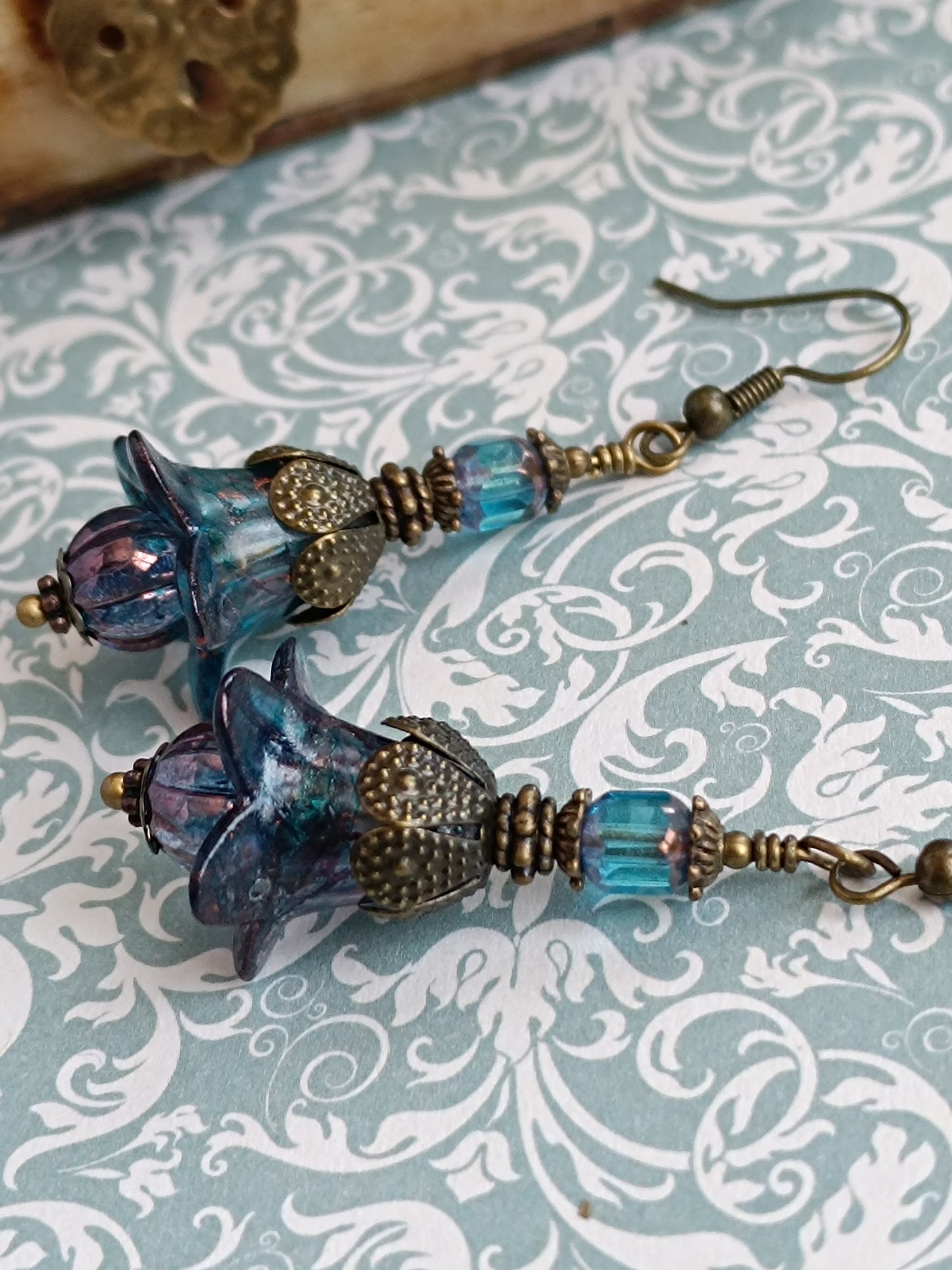 Boucles d'oreilles pendantes – Clochettes champêtres féeriques