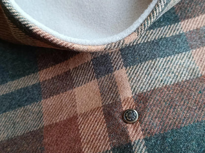 Snood élégant Tartan Lainage Doublé Polaire style vintage écossais