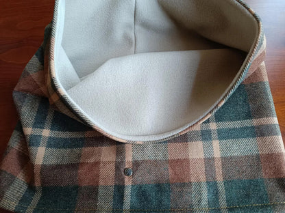 Snood élégant Tartan Lainage Doublé Polaire style vintage écossais