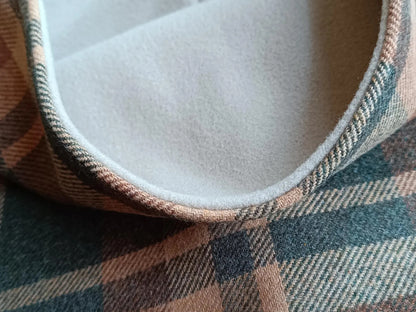 Snood élégant Tartan Lainage Doublé Polaire style vintage écossais