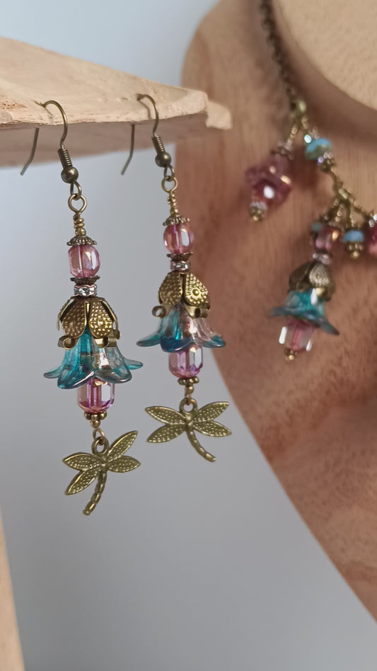 Parure Féerie Botanique – Libellule Enchantée