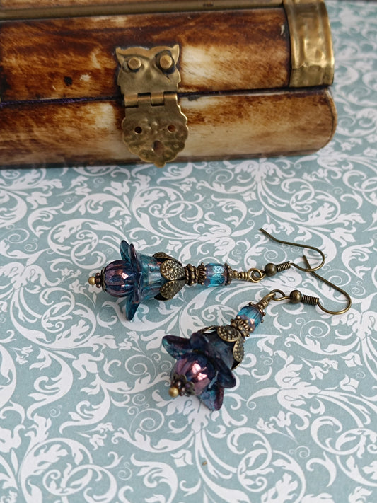 Boucles d'oreilles pendantes – Clochettes champêtres féeriques