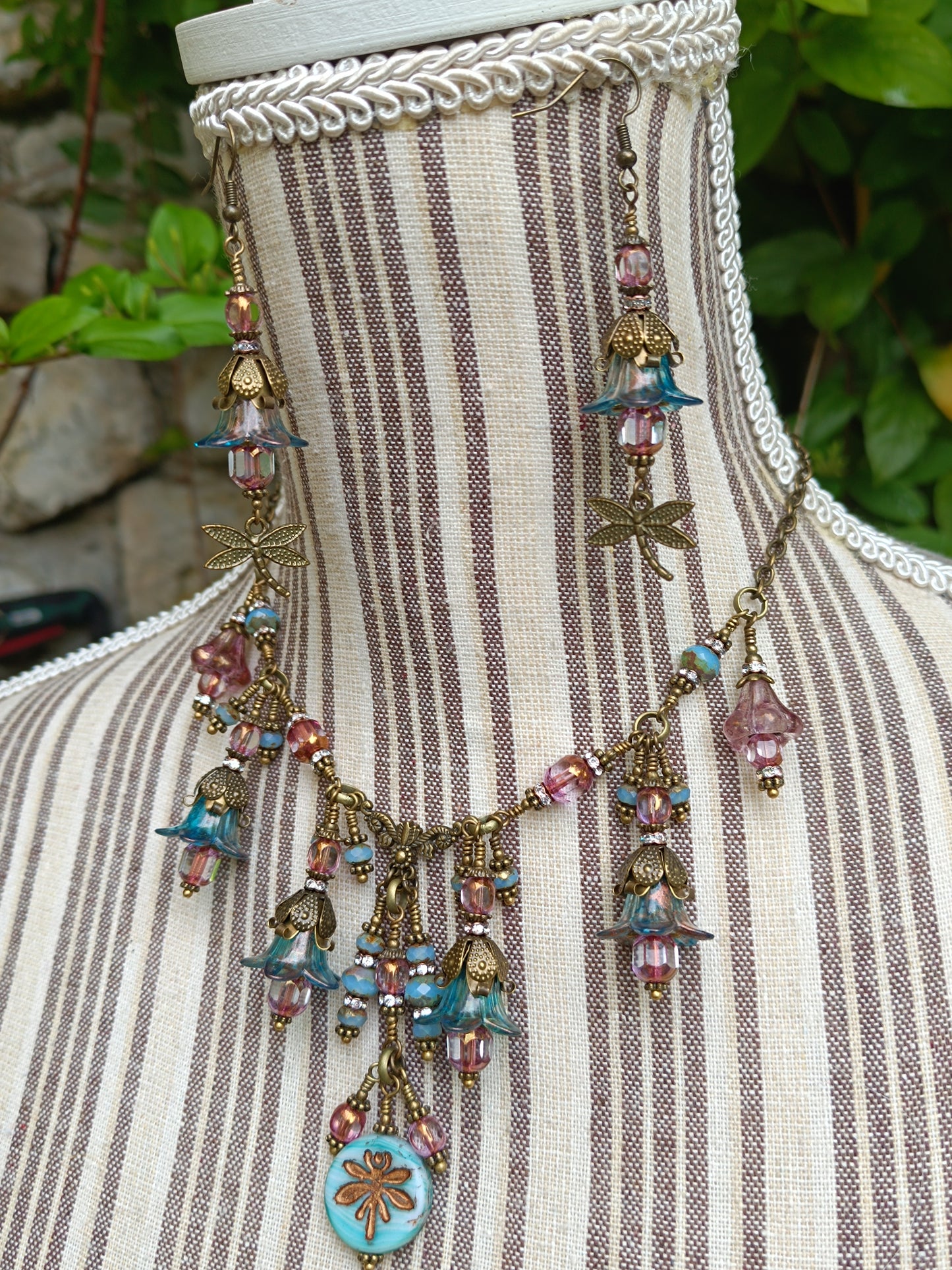 Parure Féerie Botanique – Libellule Enchantée