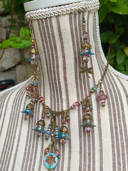 Parure Féerie Botanique – Libellule Enchantée