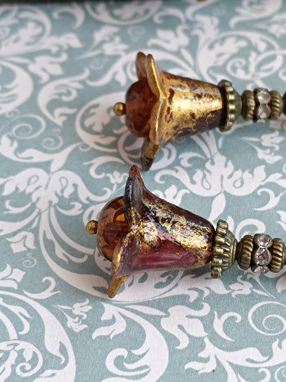 Boucles d'oreilles pendantes – Clochettes champêtres féeriques