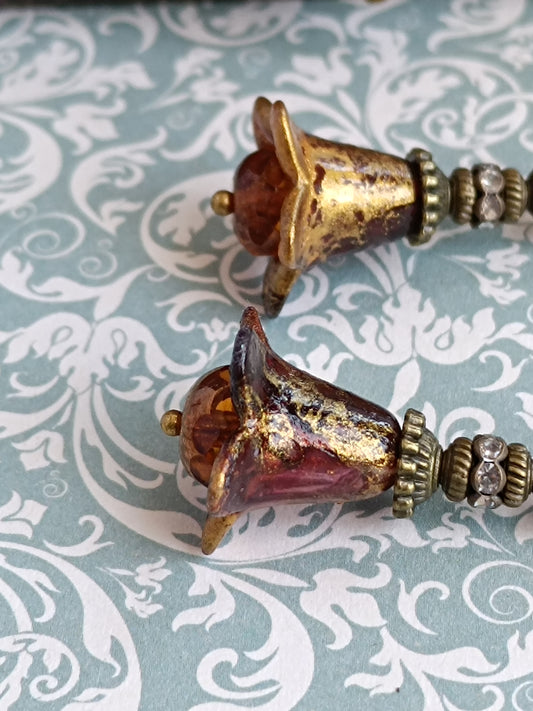 Boucles d'oreilles pendantes – Clochettes champêtres féeriques