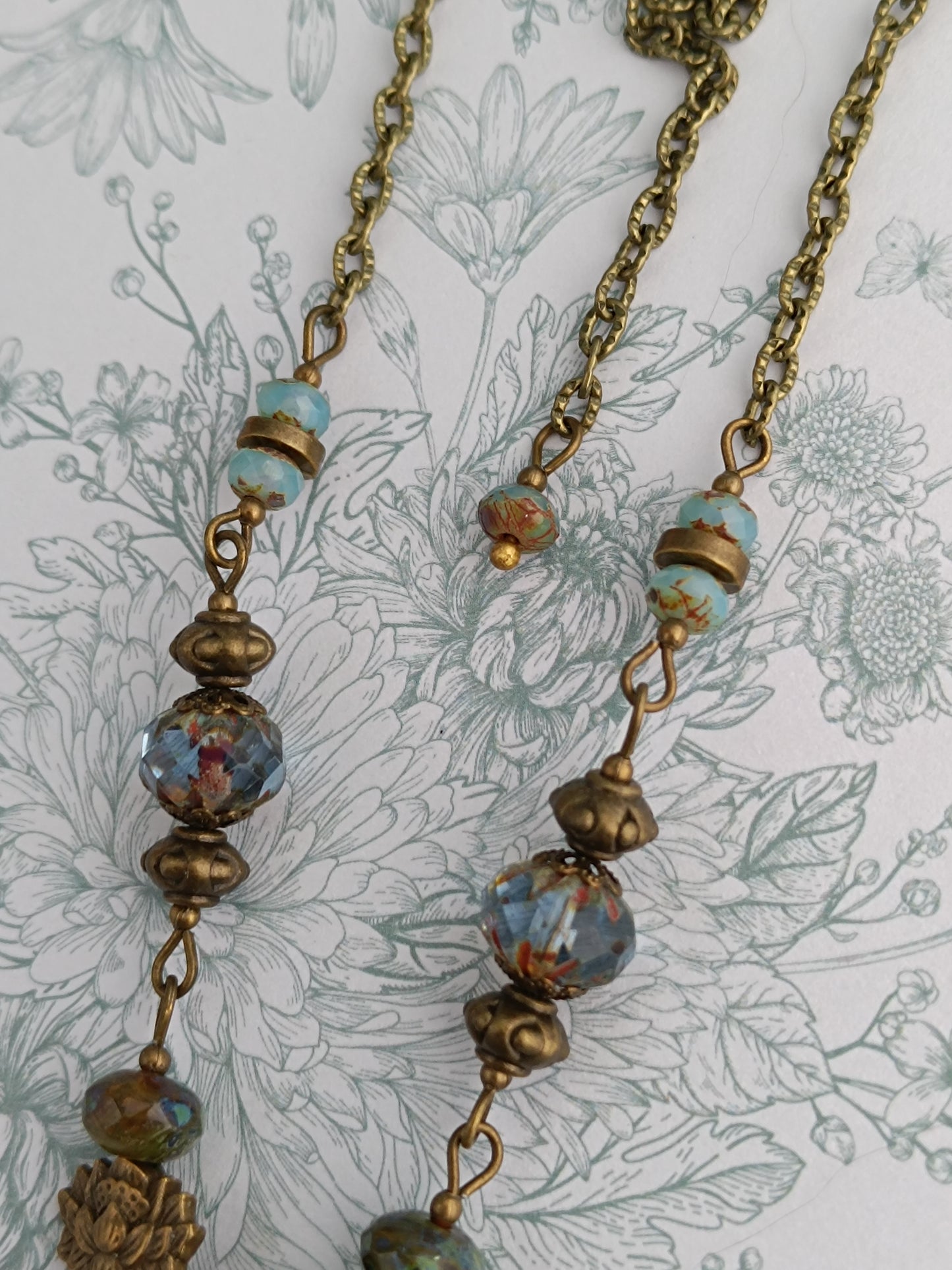Collier Mémento Morris Asiatique - Cabochon Bronze