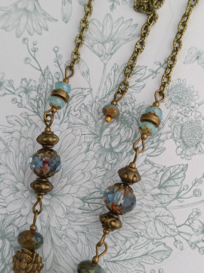 Collier Mémento Morris Asiatique - Cabochon Bronze