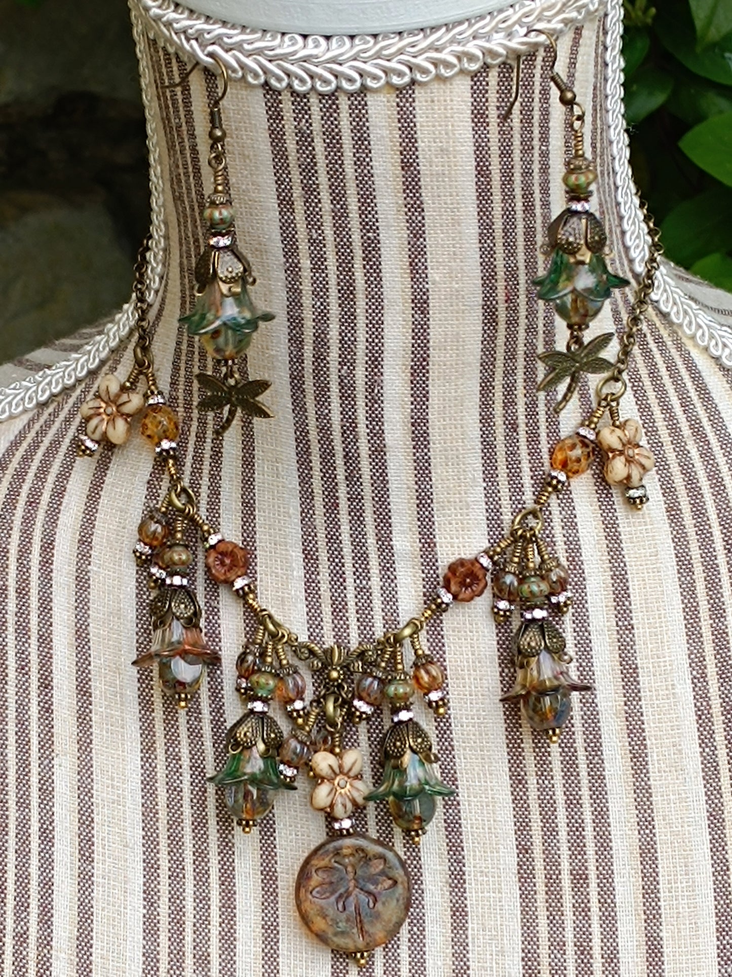 Parure Féérie Botanique – Libellule des Bois Enchantés