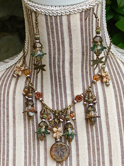 Parure Féérie Botanique – Libellule des Bois Enchantés