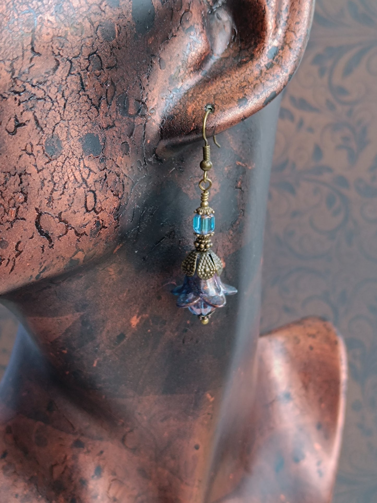 Boucles d'oreilles pendantes – Clochettes champêtres féeriques