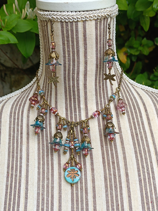 Parure Féerie Botanique – Libellule Enchantée