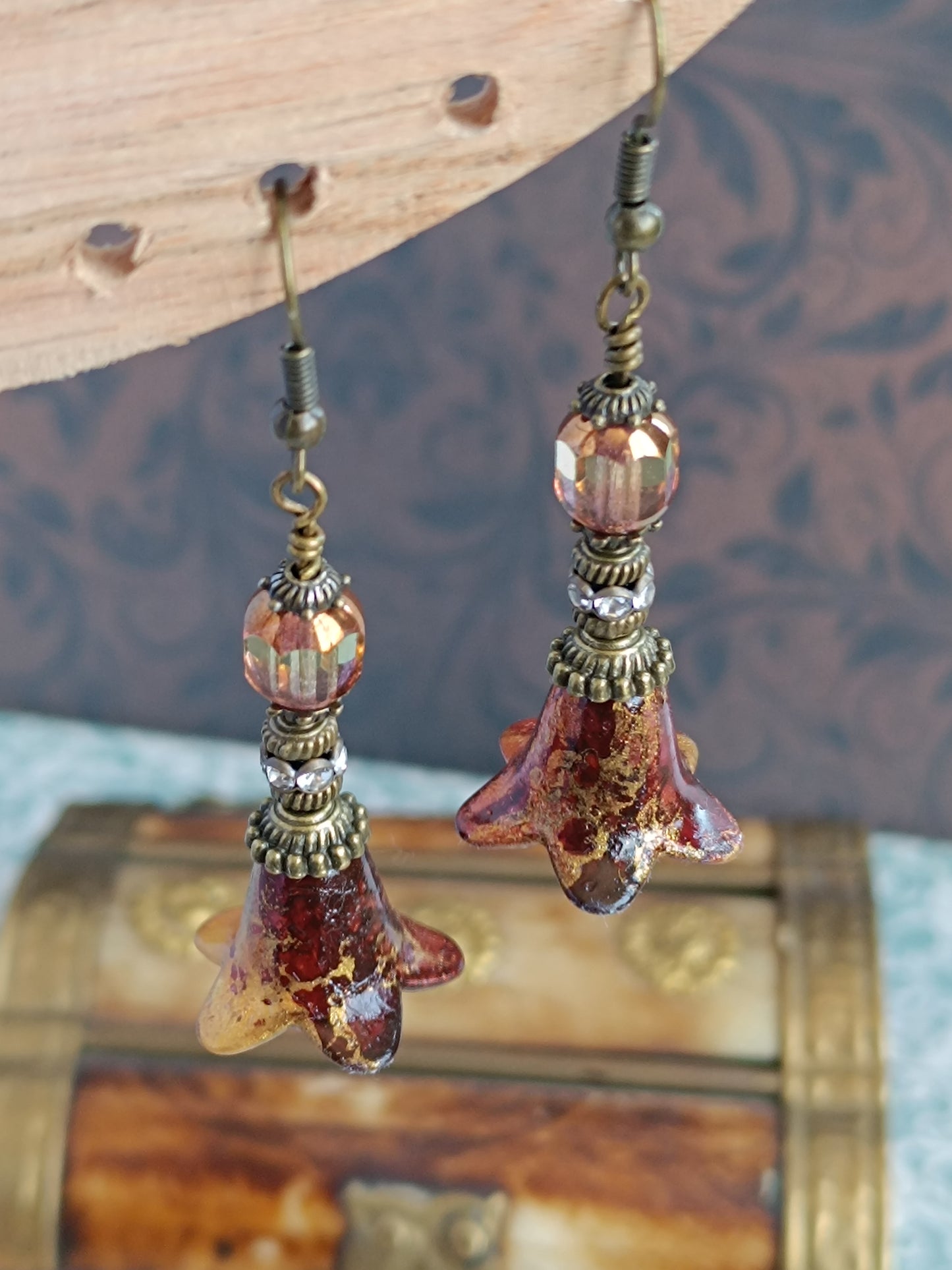 Boucles d'oreilles pendantes – Clochettes champêtres féeriques