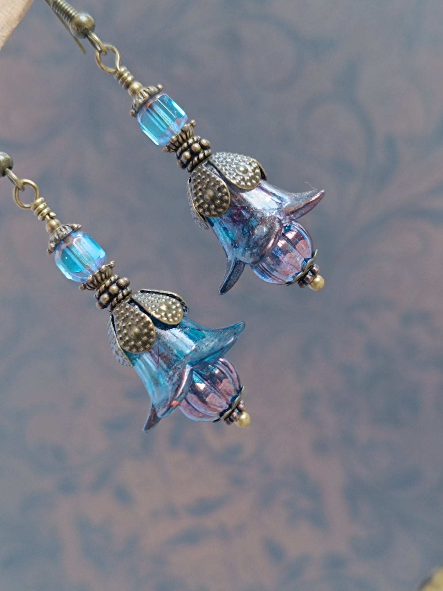 Boucles d'oreilles pendantes – Clochettes champêtres féeriques