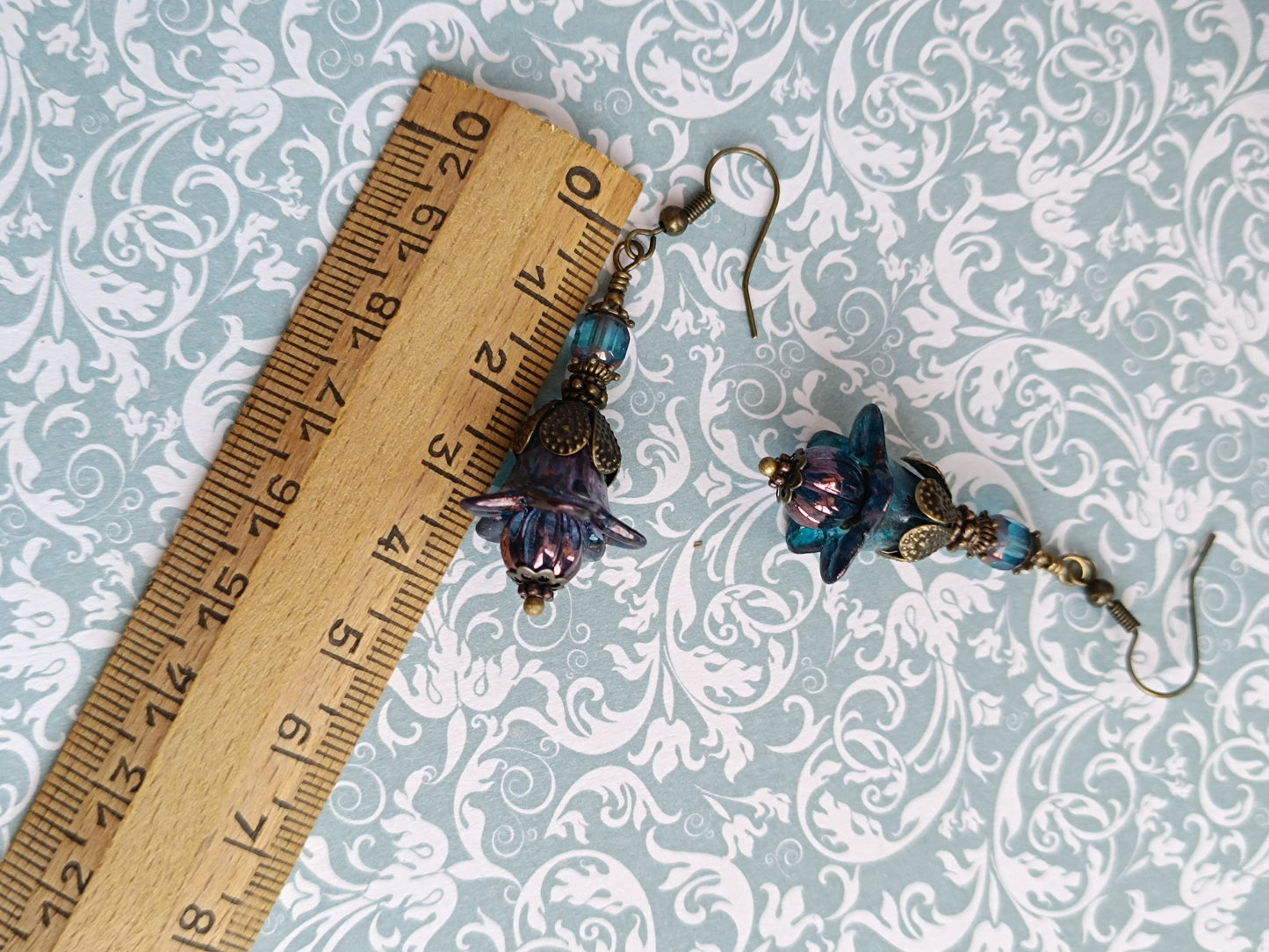 Boucles d'oreilles pendantes – Clochettes champêtres féeriques