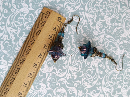 Boucles d'oreilles pendantes – Clochettes champêtres féeriques