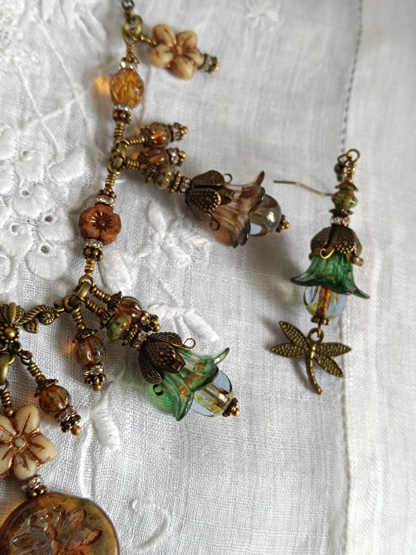 Parure Féérie Botanique – Libellule des Bois Enchantés