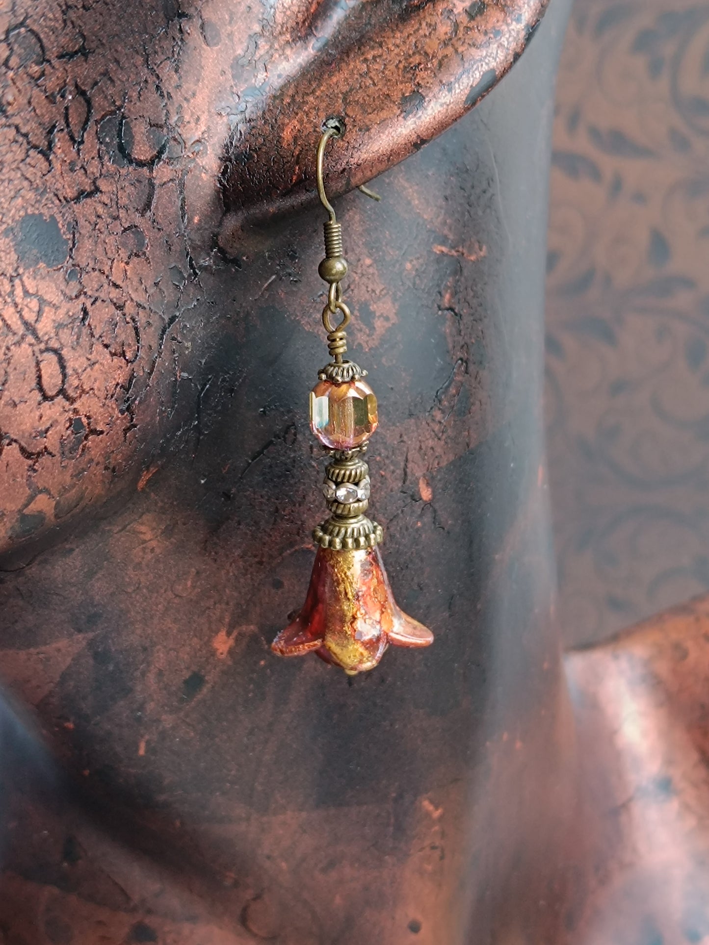 Boucles d'oreilles pendantes – Clochettes champêtres féeriques