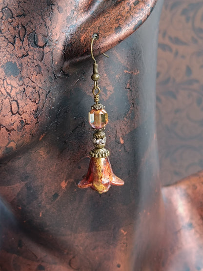 Boucles d'oreilles pendantes – Clochettes champêtres féeriques