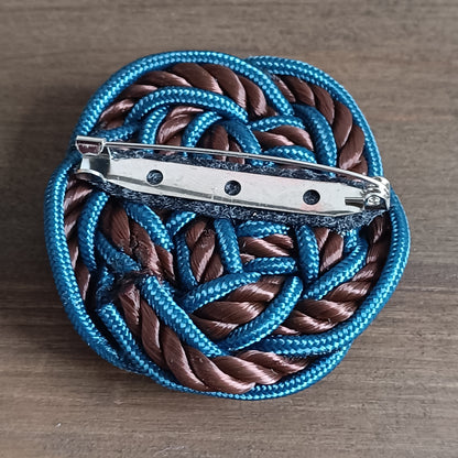 Broche Bouton francais 1900 Nacre Passementerie Vintage Art Nouveau