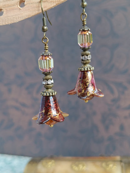 Boucles d'oreilles pendantes – Clochettes champêtres féeriques