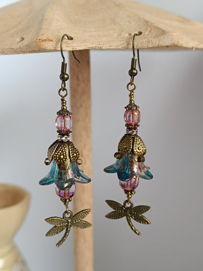 Parure Féerie Botanique – Libellule Enchantée