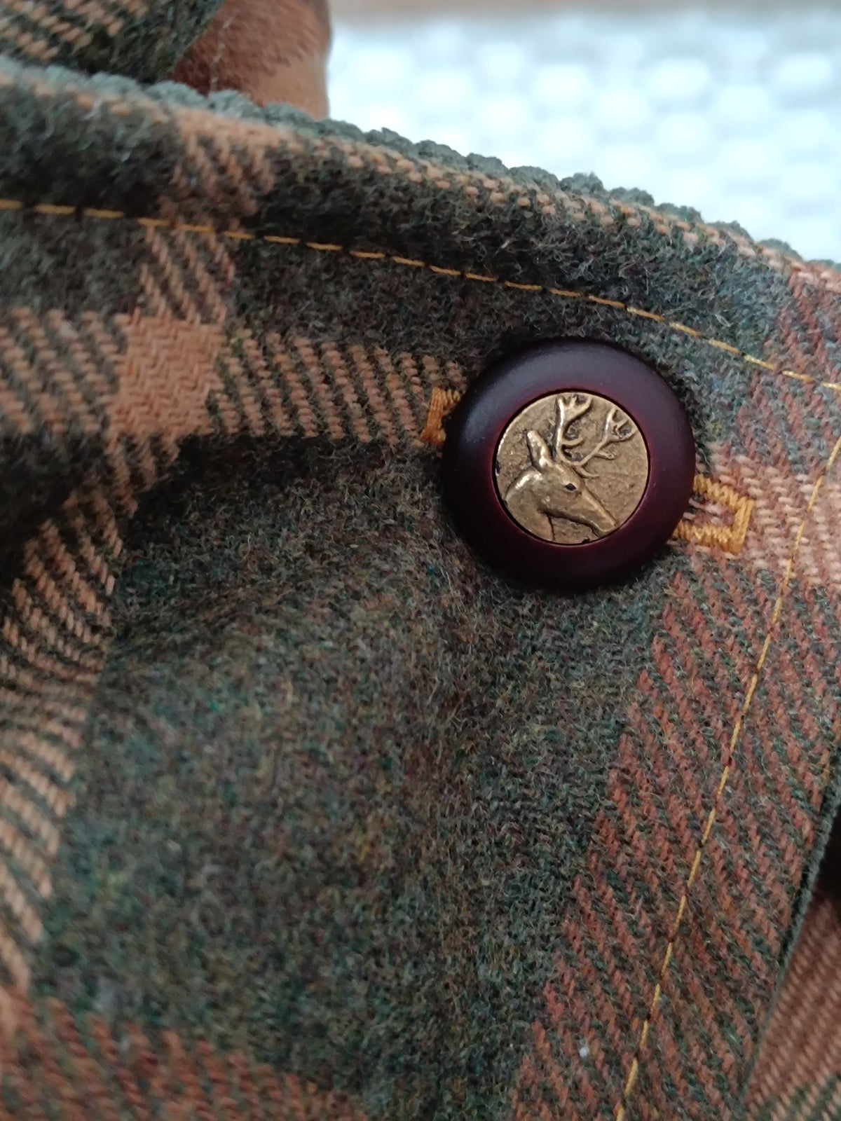 Ensemble personnalisé deux tours de cou tartan et boucles d’oreilles fleurs roses