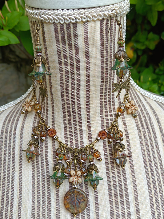 Parure Féérie Botanique – Libellule des Bois Enchantés