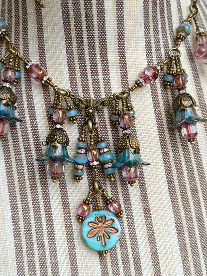 Parure Féerie Botanique – Libellule Enchantée