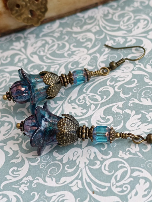 Boucles d'oreilles pendantes – Clochettes champêtres féeriques